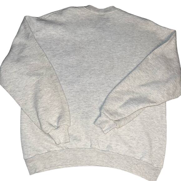 Vintage 90s Farm autumn fall scarecrow pumpkin crew neck sweatshirt size large - Picture 2 of 3